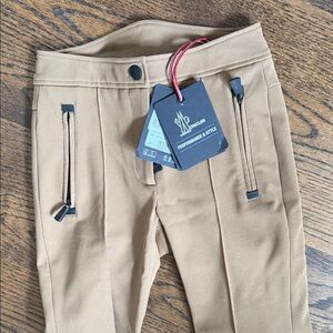 Monkler Grenoble performance pants  Women's Tan Pants Sz 38 NEW with TAGS